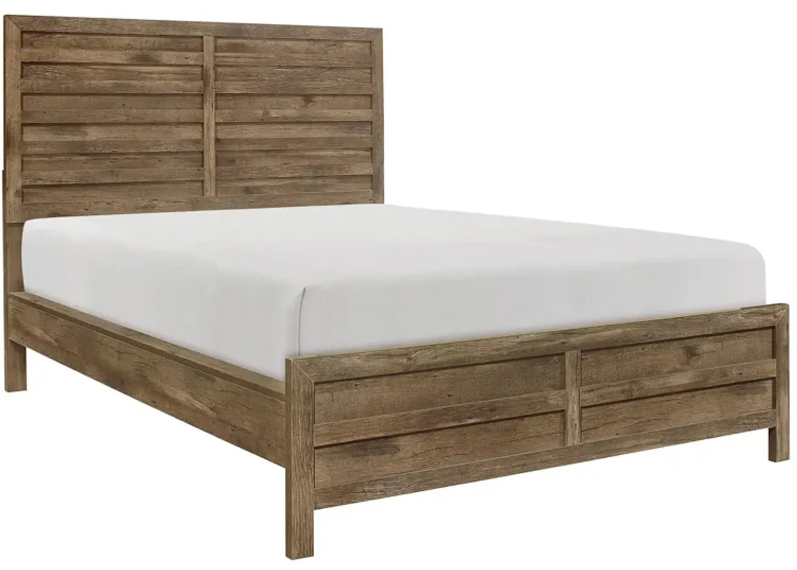 Terrace Panel Bed in Weathered Pine by Homelegance