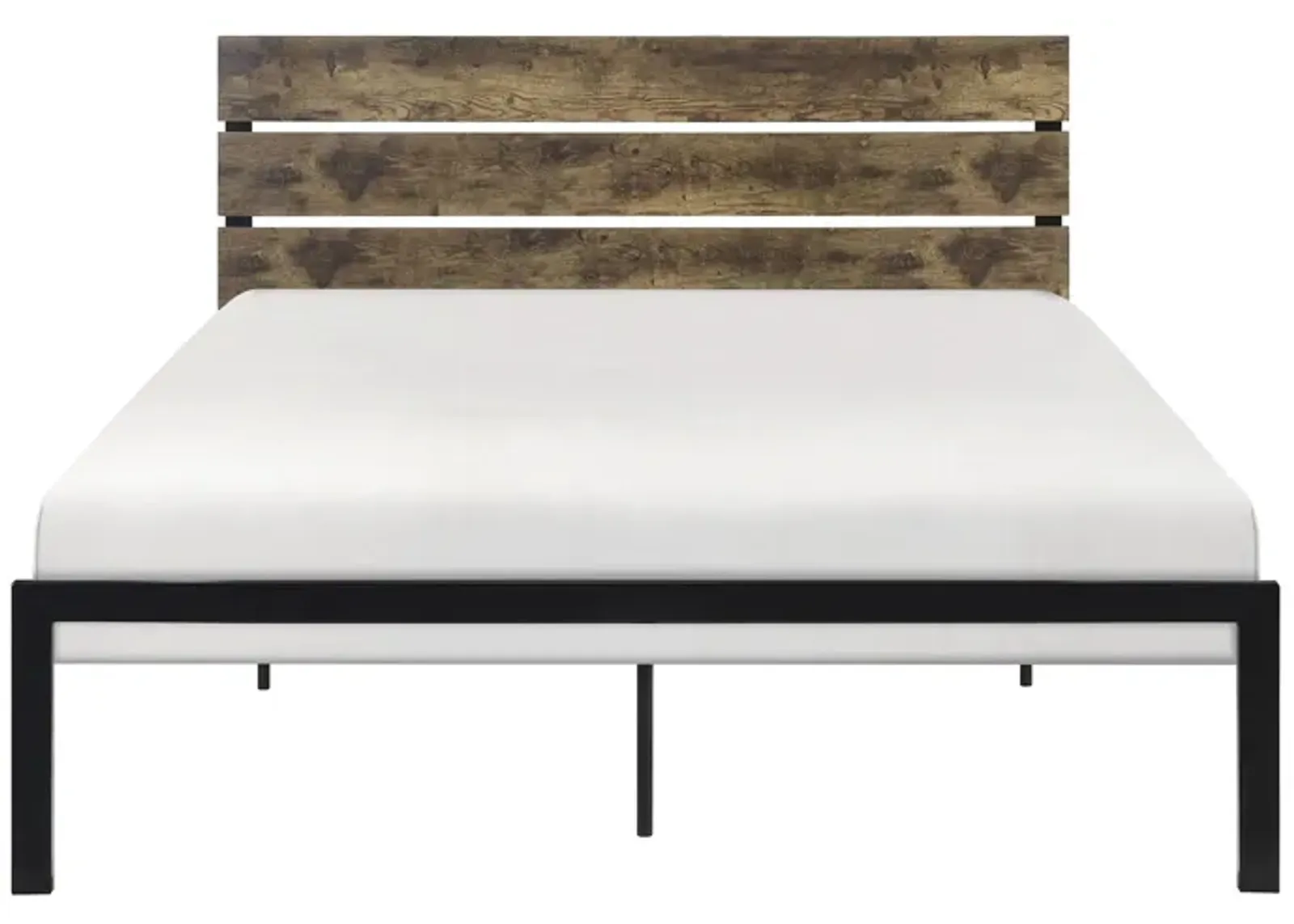 Raina Metal And Wood Platform Bed