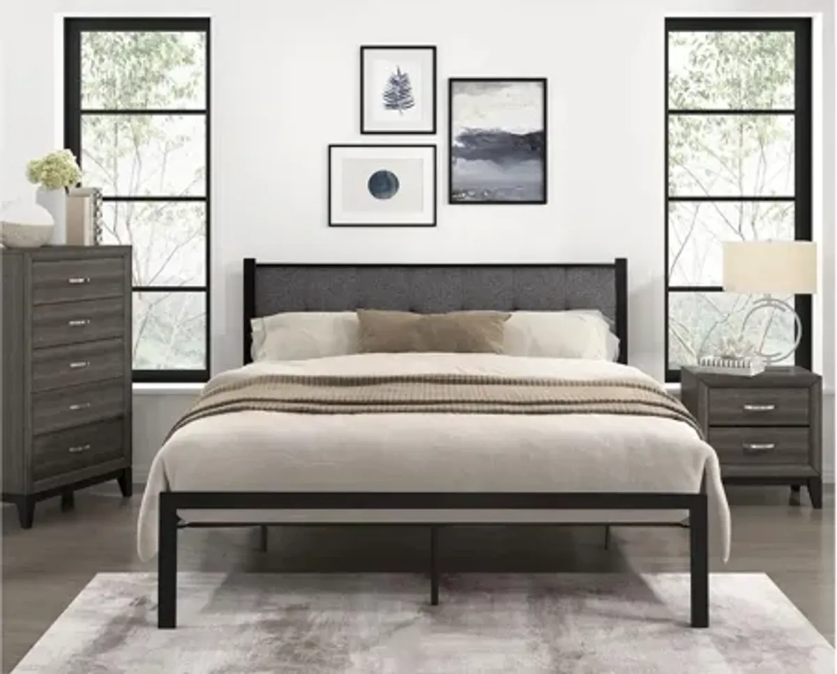 Faustina Metal Platform Bed