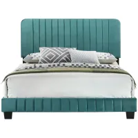 Lodi Upholstered Panel Bed in Green by Glory Furniture