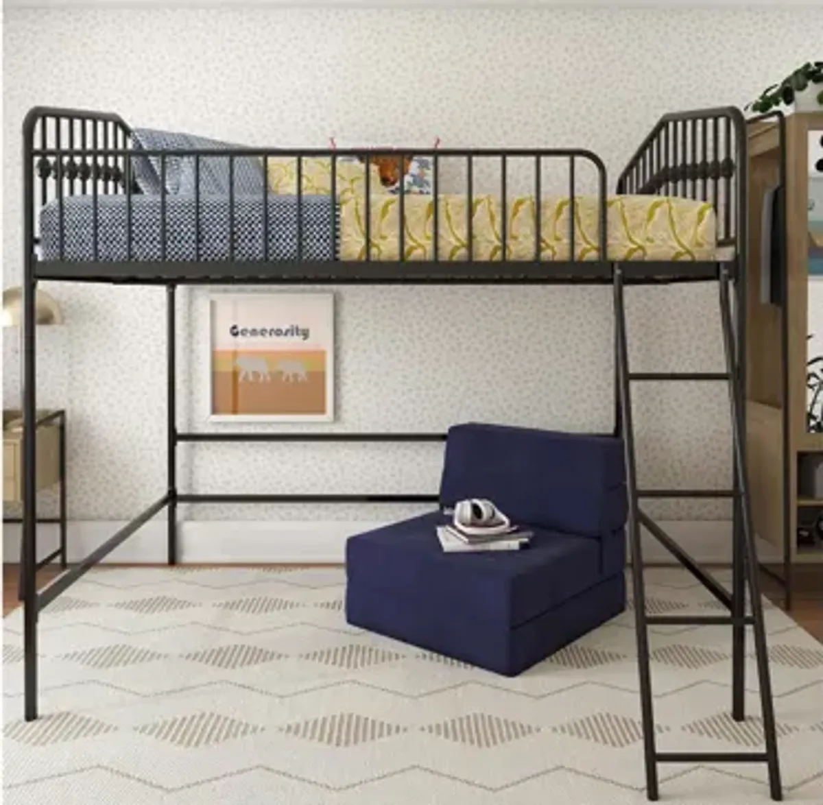 Bushwick Metal Full Loft Bed