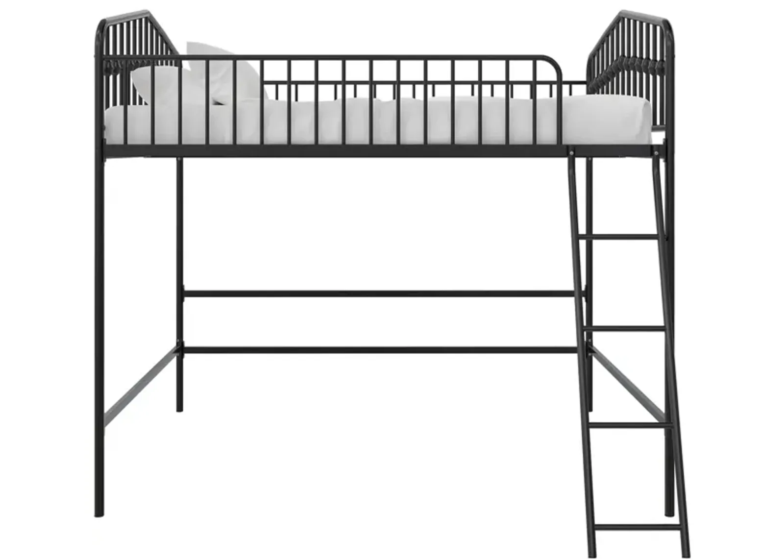 Bushwick Metal Full Loft Bed in Black by DOREL HOME FURNISHINGS