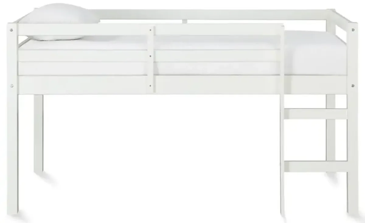 Ashe Junior Wooden Bed in White by DOREL HOME FURNISHINGS