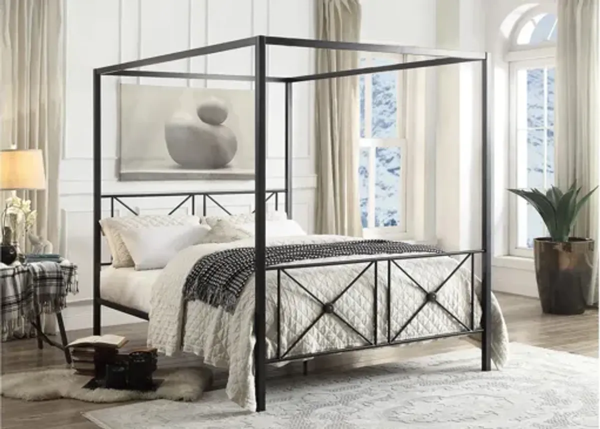 Gable Canopy Platform Bed