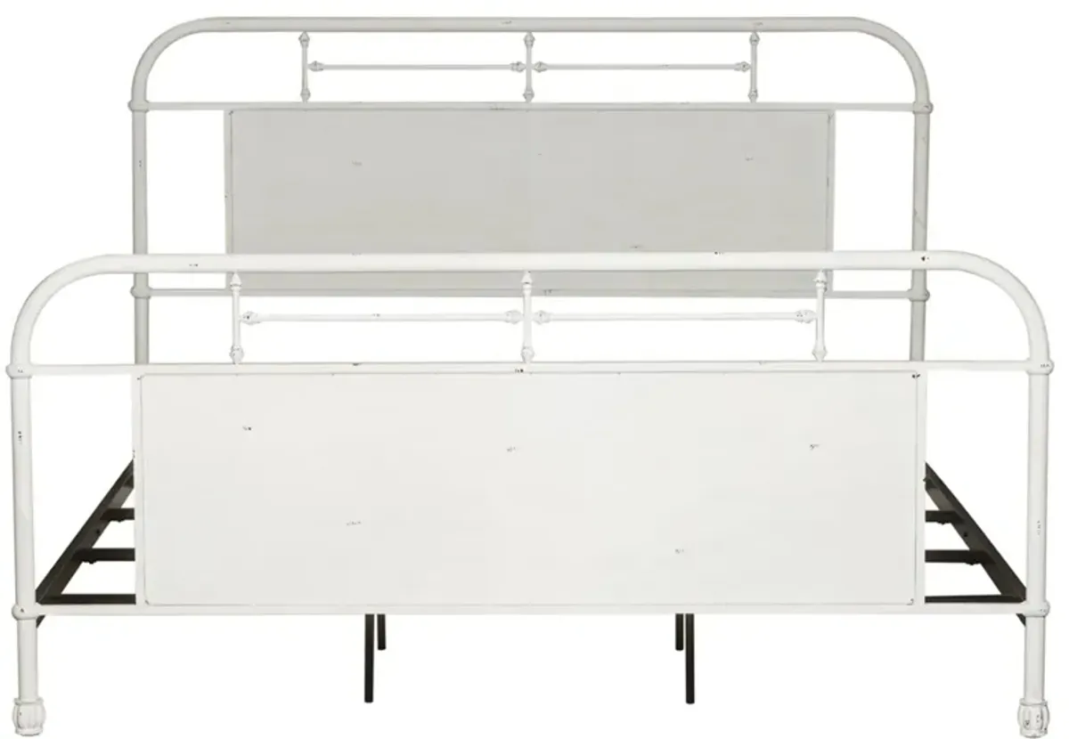 Vintage Series Metal Bed in Antique White by Liberty Furniture