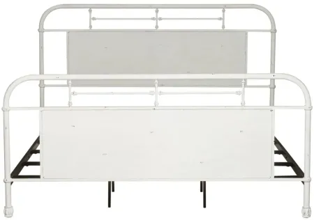 Vintage Series Metal Bed in Antique White by Liberty Furniture