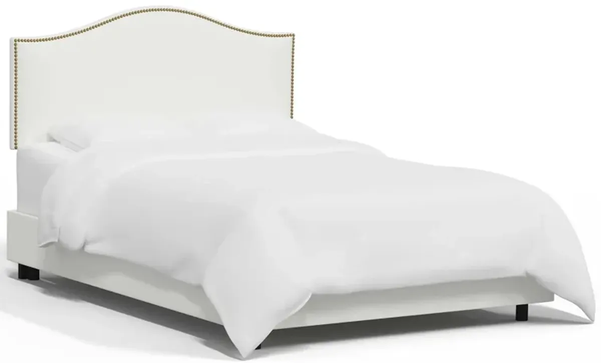 Alexander Bed in Zuma White by Skyline