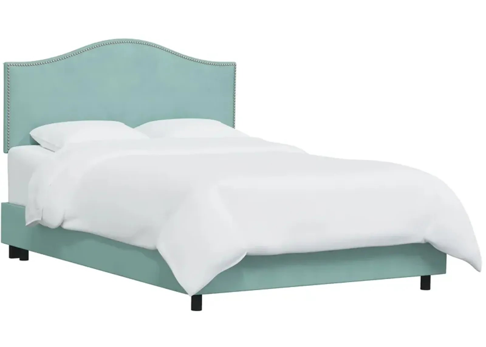 Alexander Bed in Velvet Caribbean by Skyline