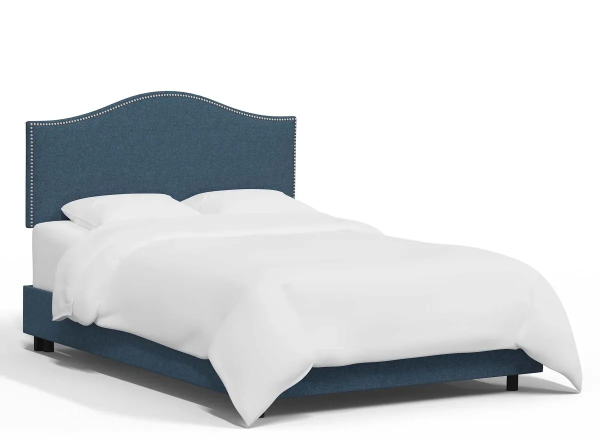 Alexander Bed in Zuma Navy by Skyline