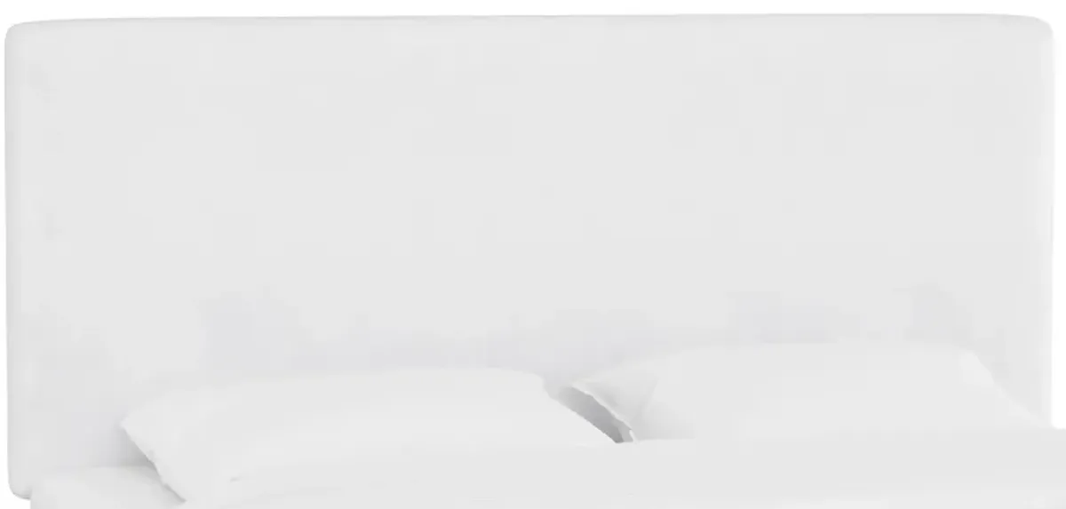 Valerie Headboard in Velvet White by Skyline