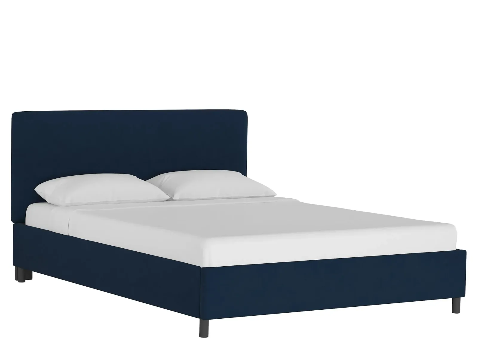 Valerie Platform Bed in Velvet Ink by Skyline