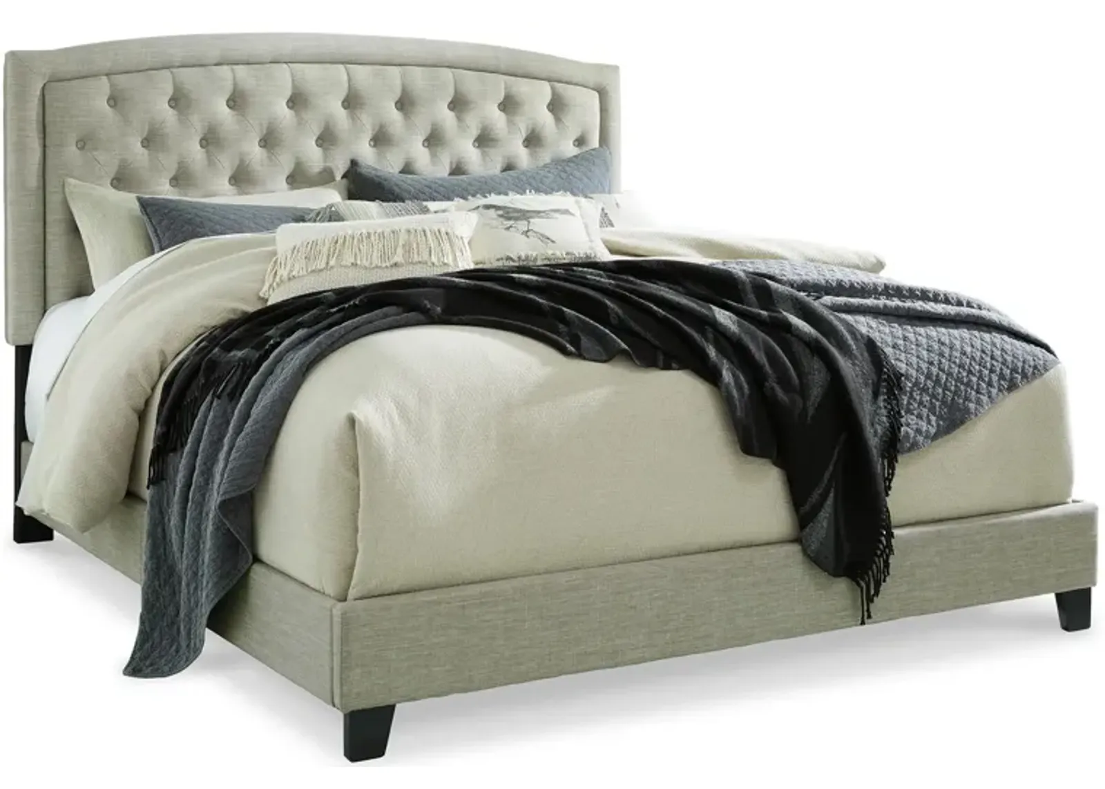 Jerary Upholstered Bed in Gray by Ashley Express