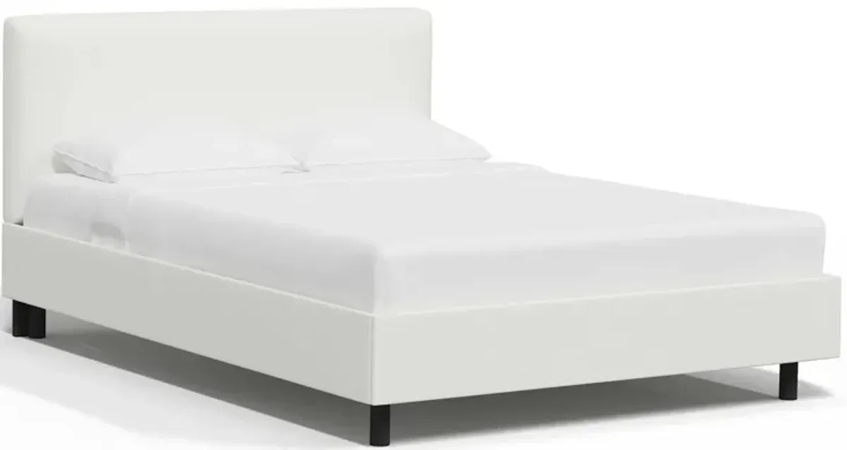 Valerie Platform Bed in Zuma White by Skyline