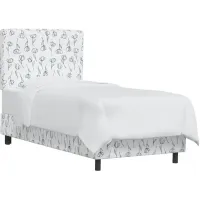 Marquette Bed in Contoured Tulips White by Skyline