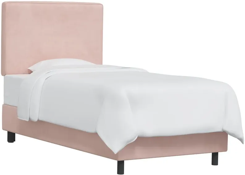 Marquette Bed in Velvet Blush by Skyline