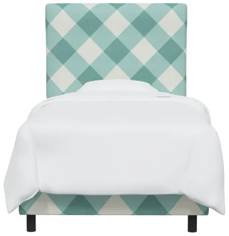 Allendale Bed in Diamond Check Teal by Skyline