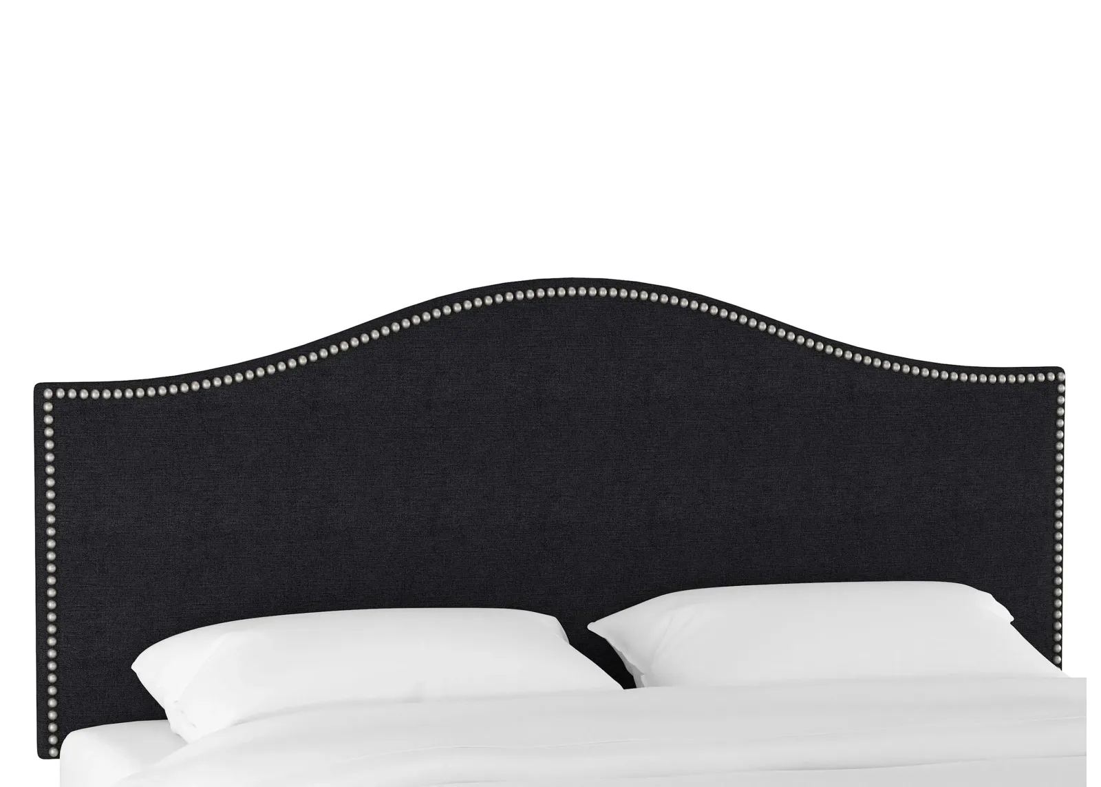 Alexander Headboard in Linen Black by Skyline