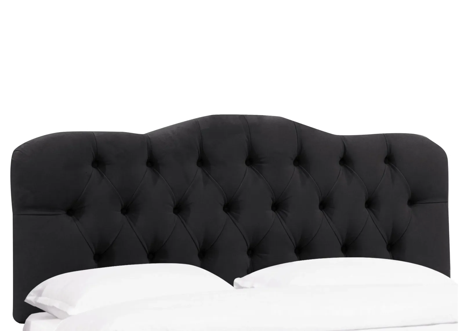 Argona Headboard in Velvet Black by Skyline