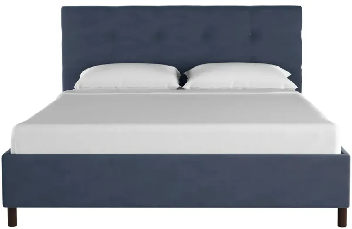 Nathan Platform Bed in Premier Lazuli Blue by Skyline