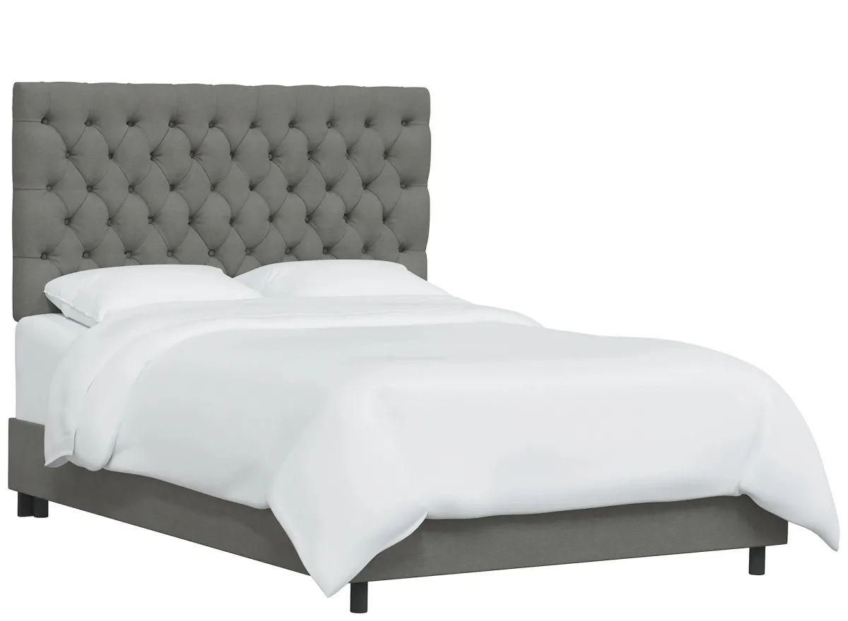 Queensbury Bed in Linen Gray by Skyline