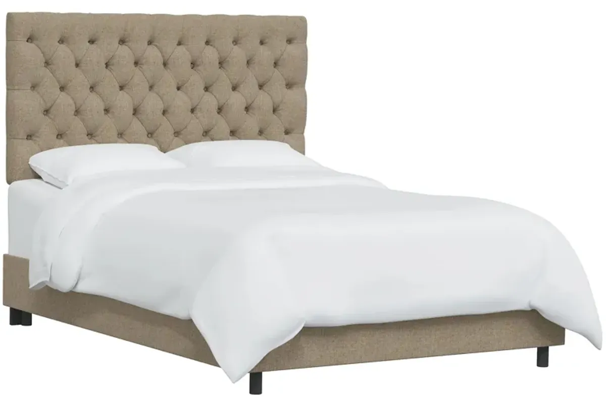 Queensbury Bed in Linen Sandstone by Skyline