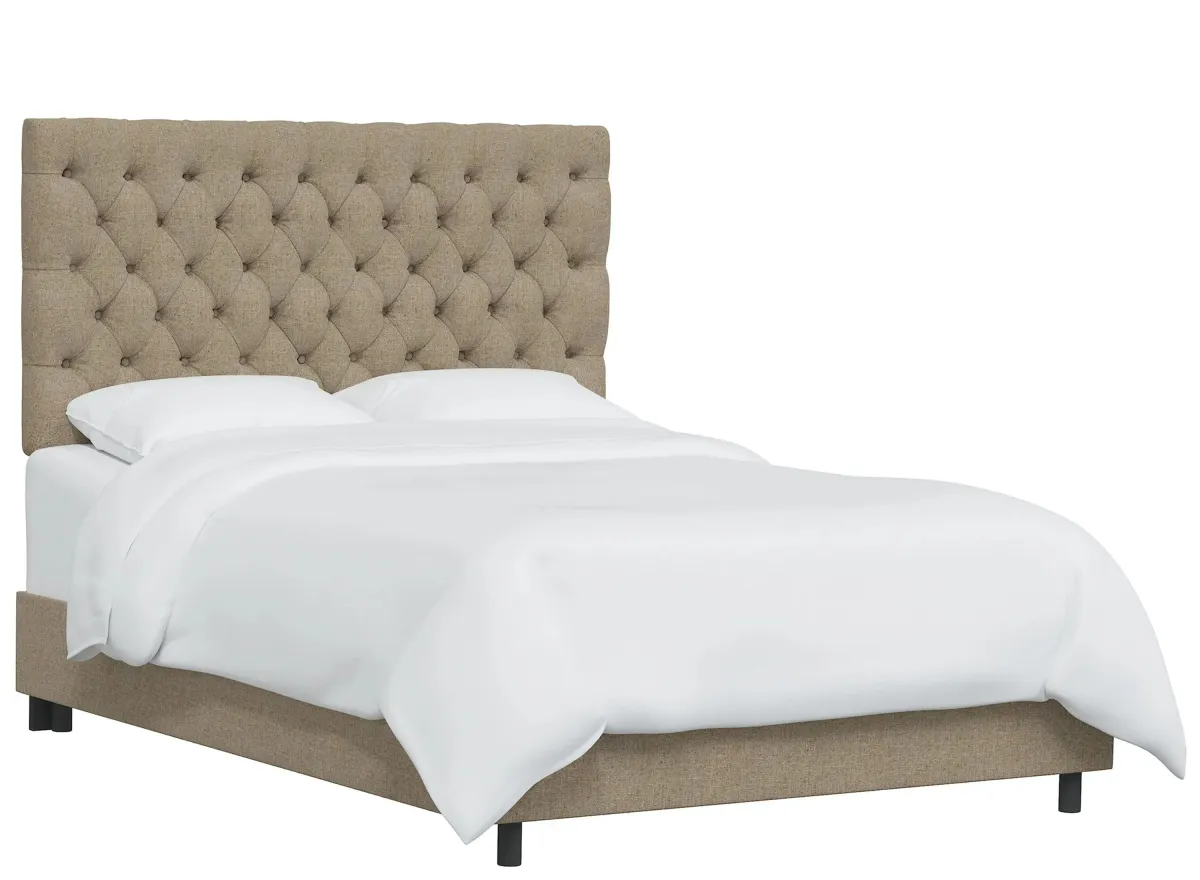 Queensbury Bed in Linen Sandstone by Skyline