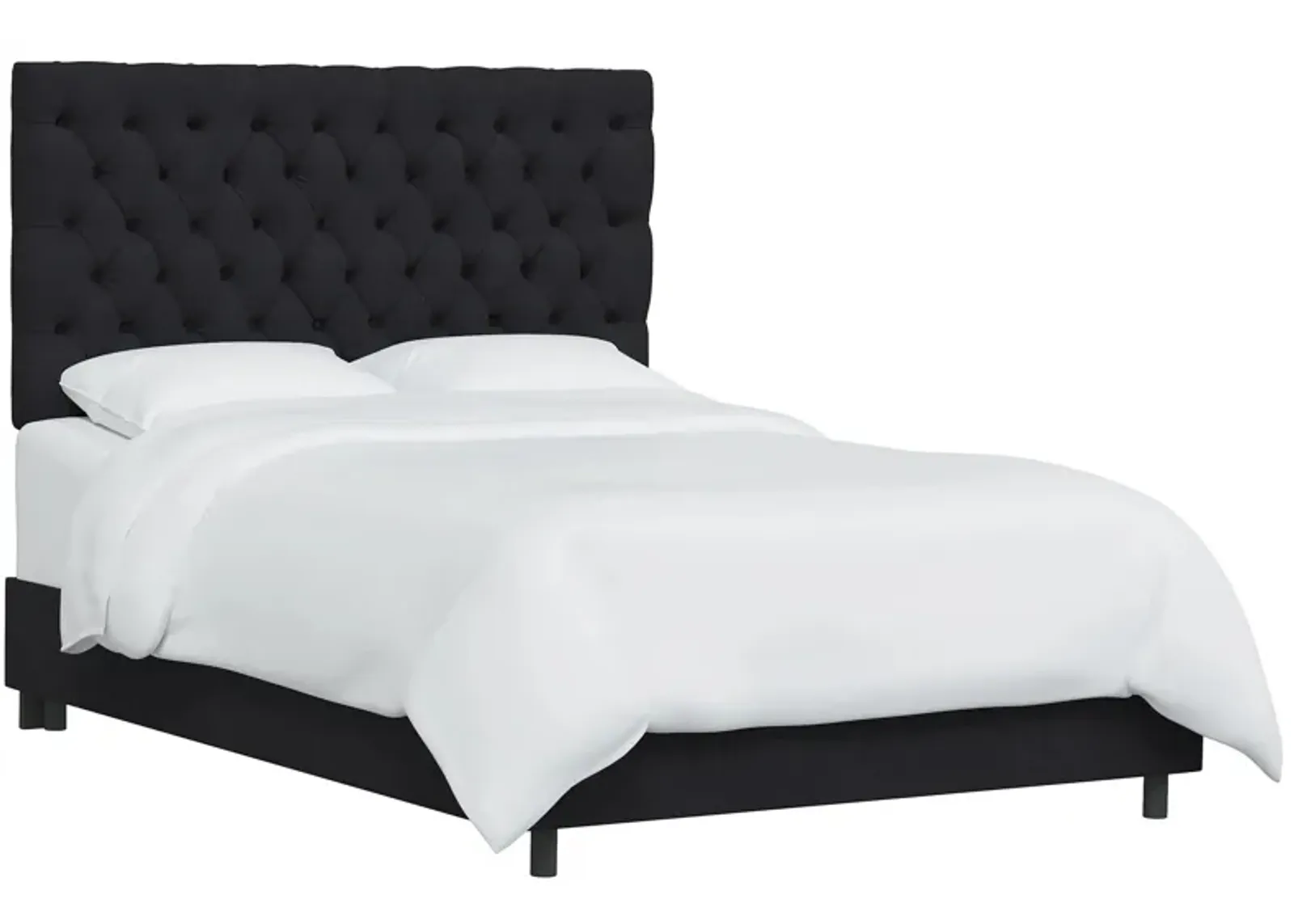 Queensbury Bed in Linen Black by Skyline