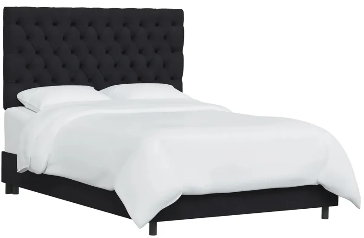 Queensbury Bed in Linen Black by Skyline