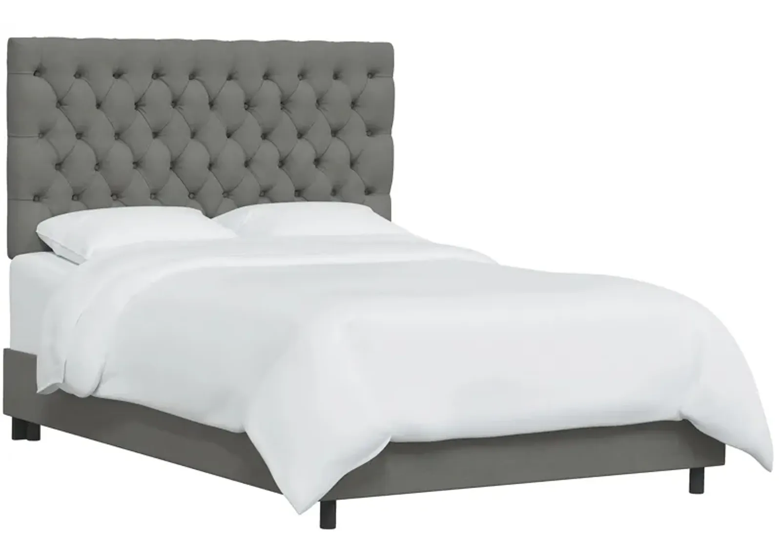 Queensbury Bed in Linen Gray by Skyline