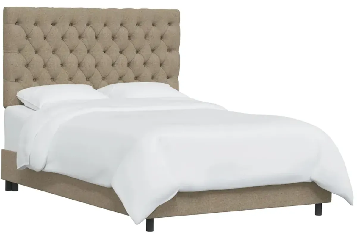 Queensbury Bed in Linen Sandstone by Skyline