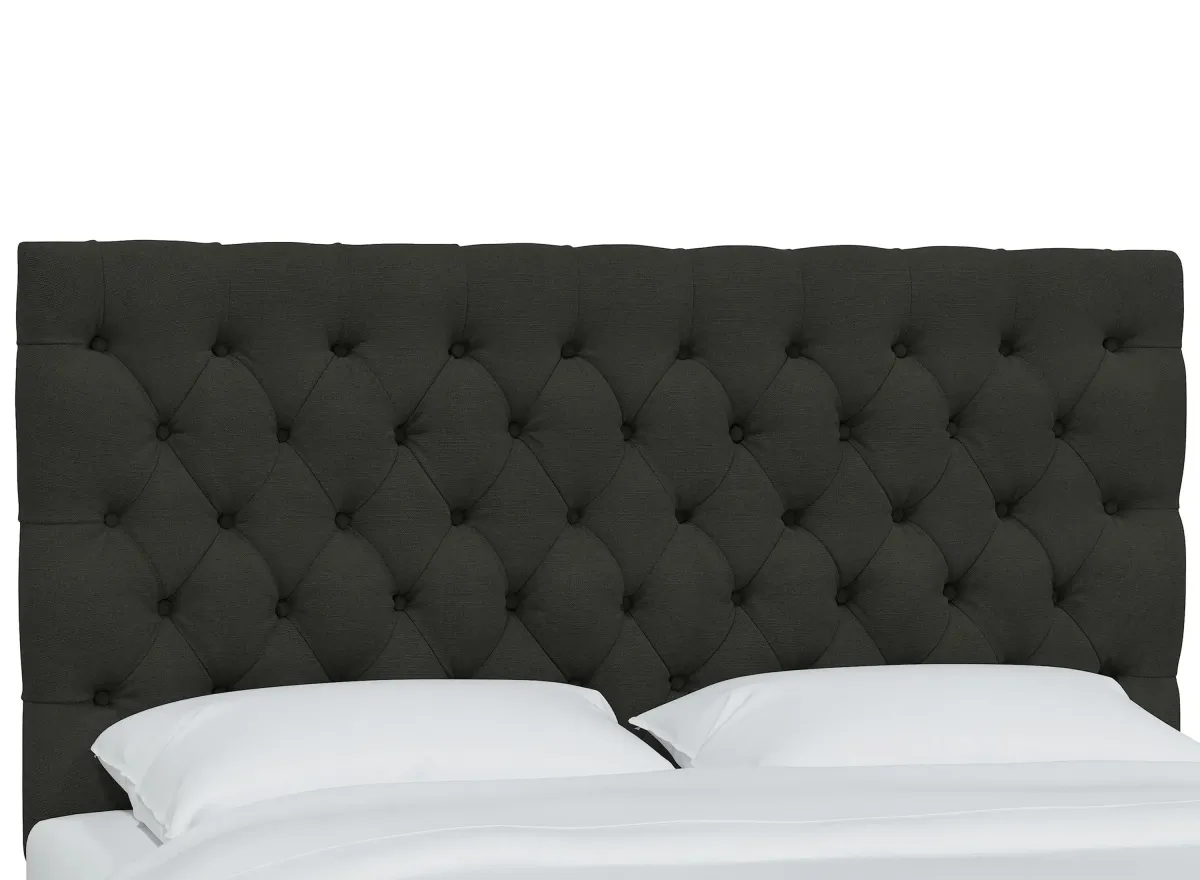 Queensbury Headboard in Linen Slate by Skyline