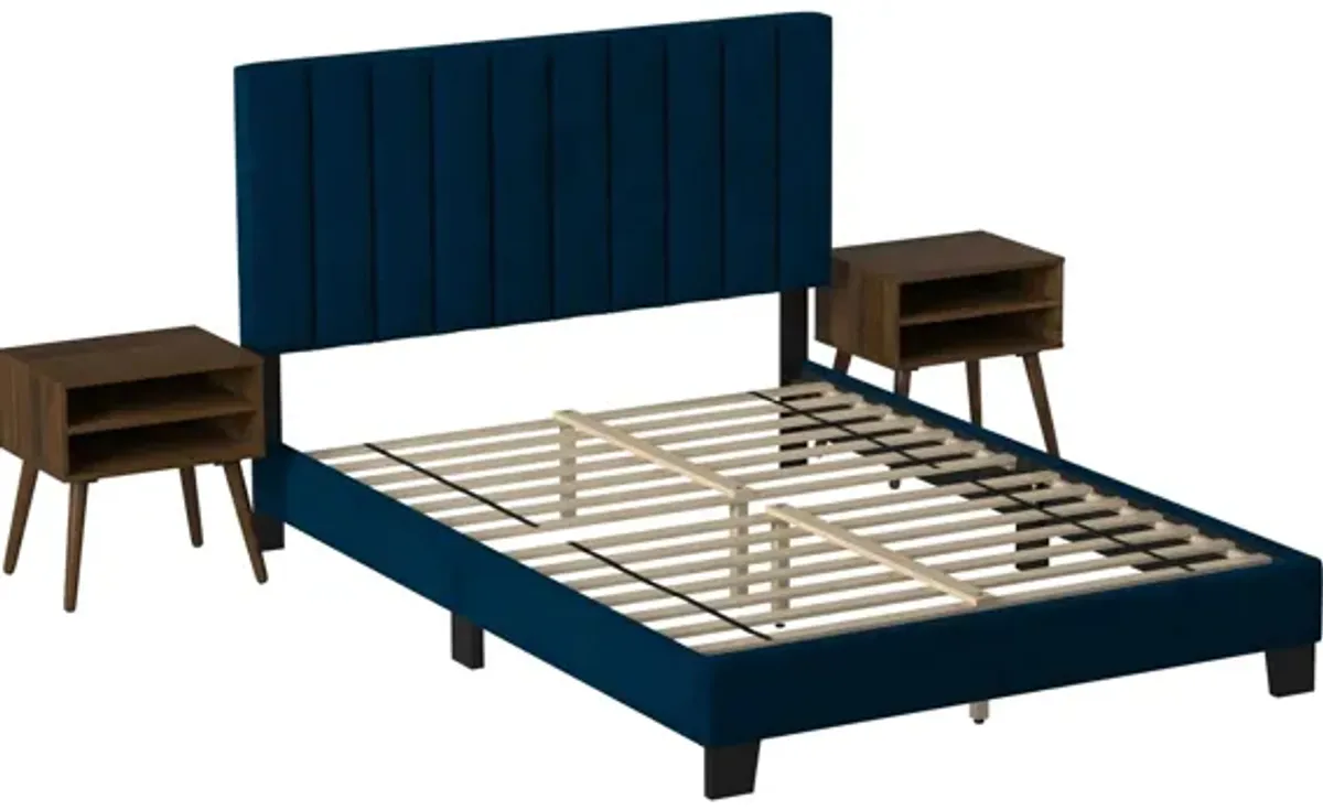 Colbie 3-pc. Upholstered Platform Bedroom Set