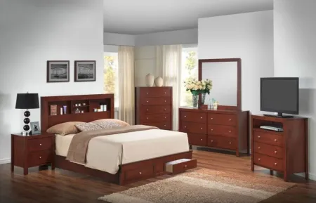 Burlington Storage Bed in Cherry by Glory Furniture