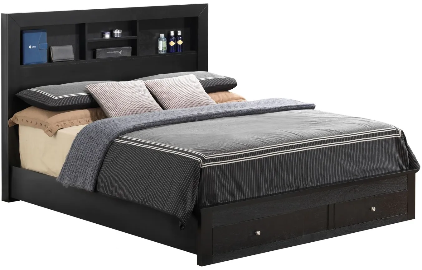Burlington Storage Bed in Black by Glory Furniture