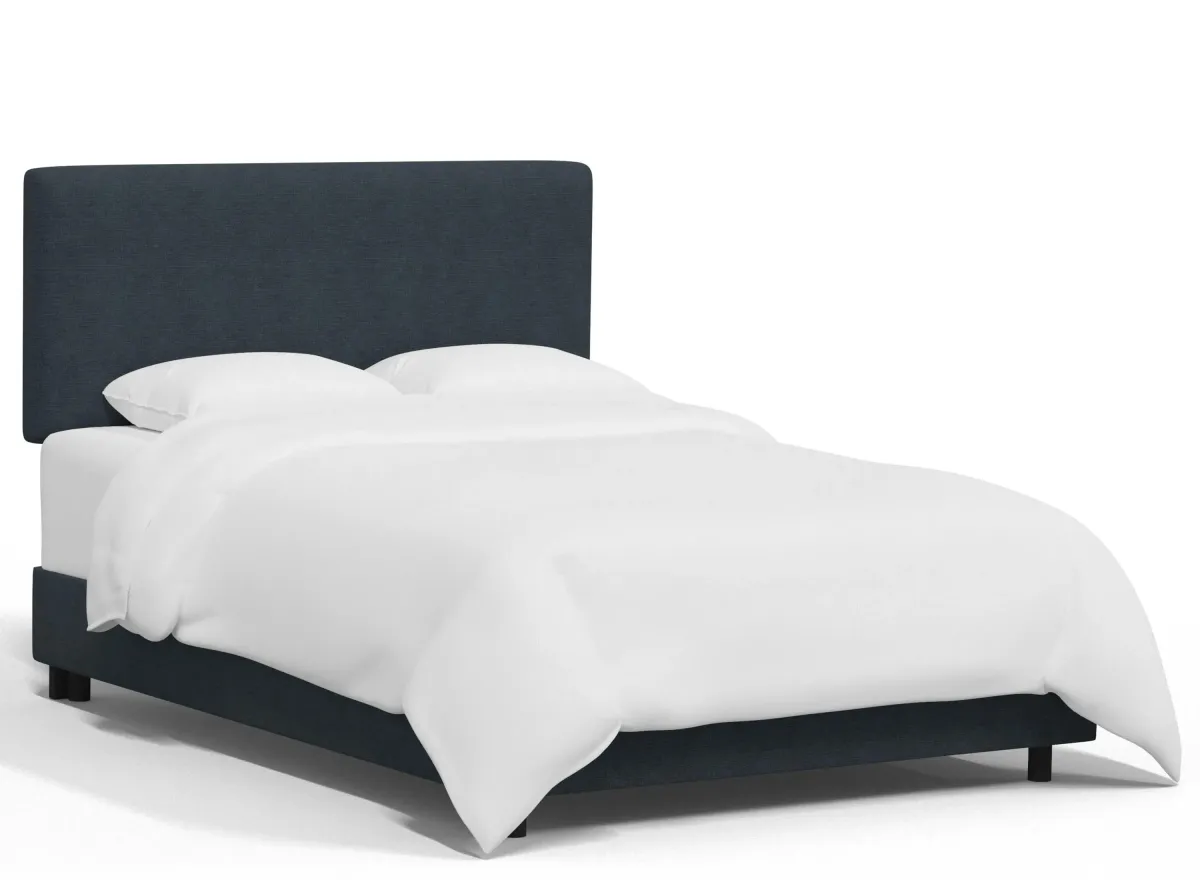 Valerie Bed in Linen Navy by Skyline