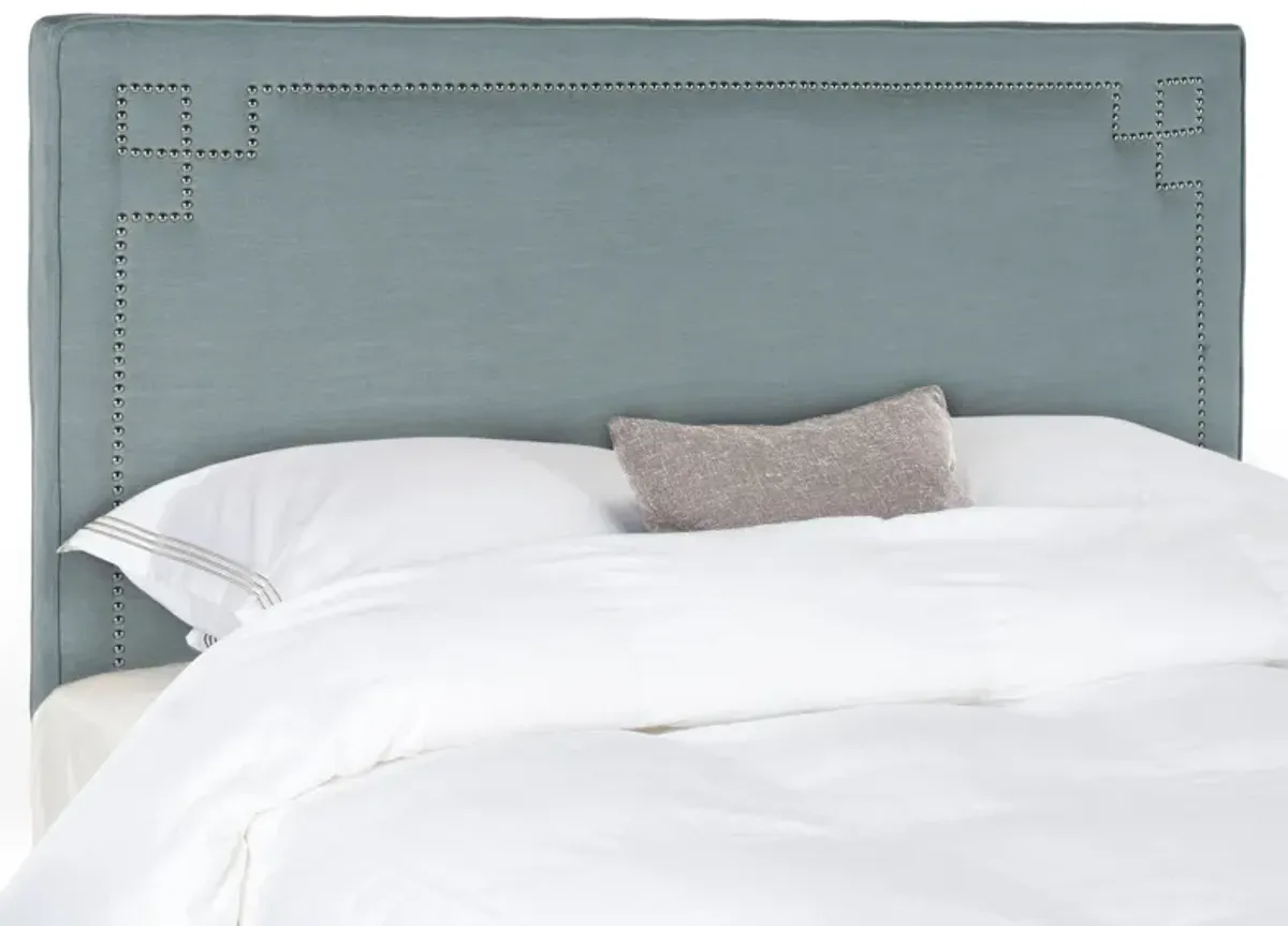 Remington Upholstered Headboard in Sky Blue by Safavieh