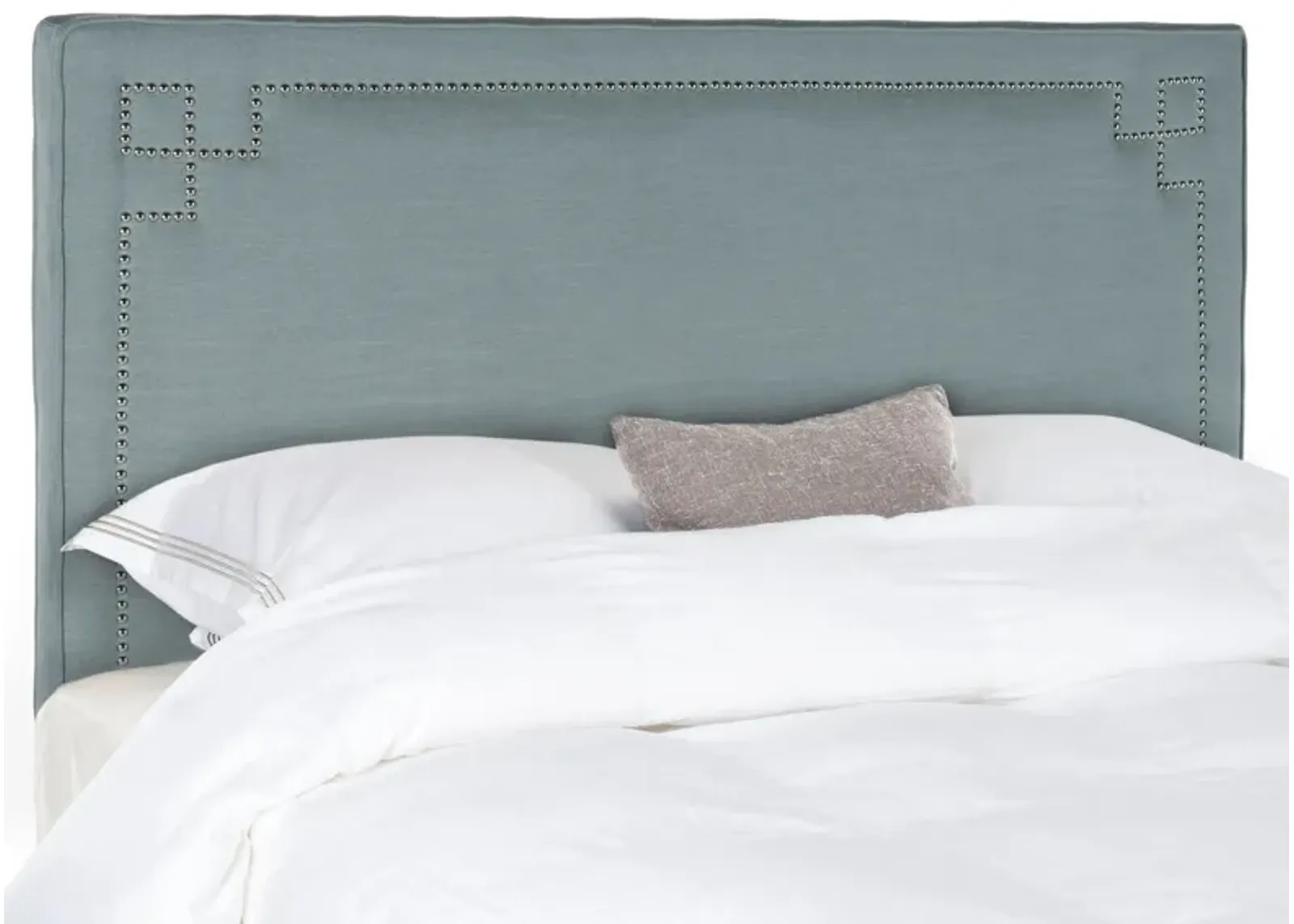 Remington Upholstered Headboard in Sky Blue by Safavieh