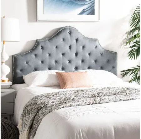 Arebelle Upholstered Headboard in Gray by Safavieh