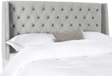 London Upholstered Headboard in Pewter by Safavieh