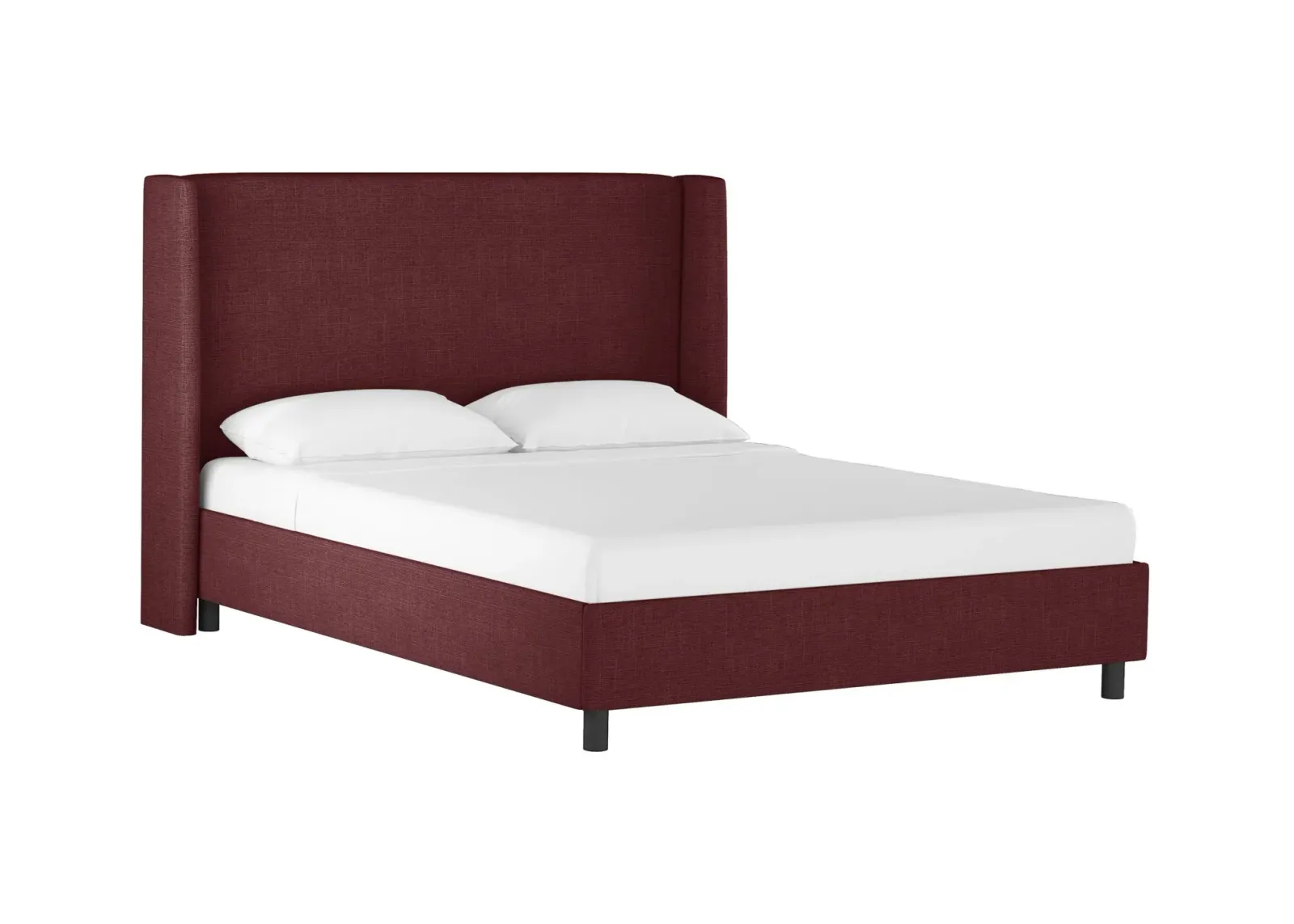 Ellison Platform Bed in Zuma Oxblood by Skyline