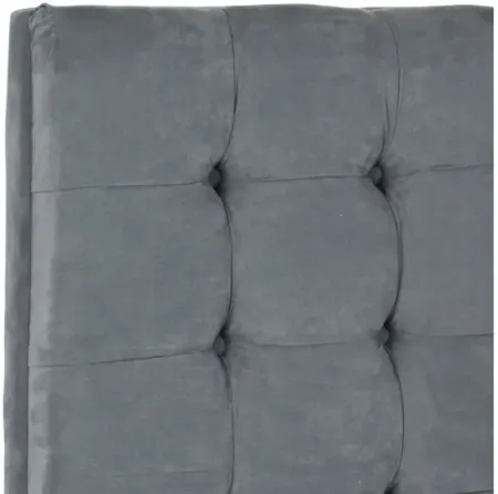 Lamar Tufted Upholstered Headboard in Gray by Safavieh