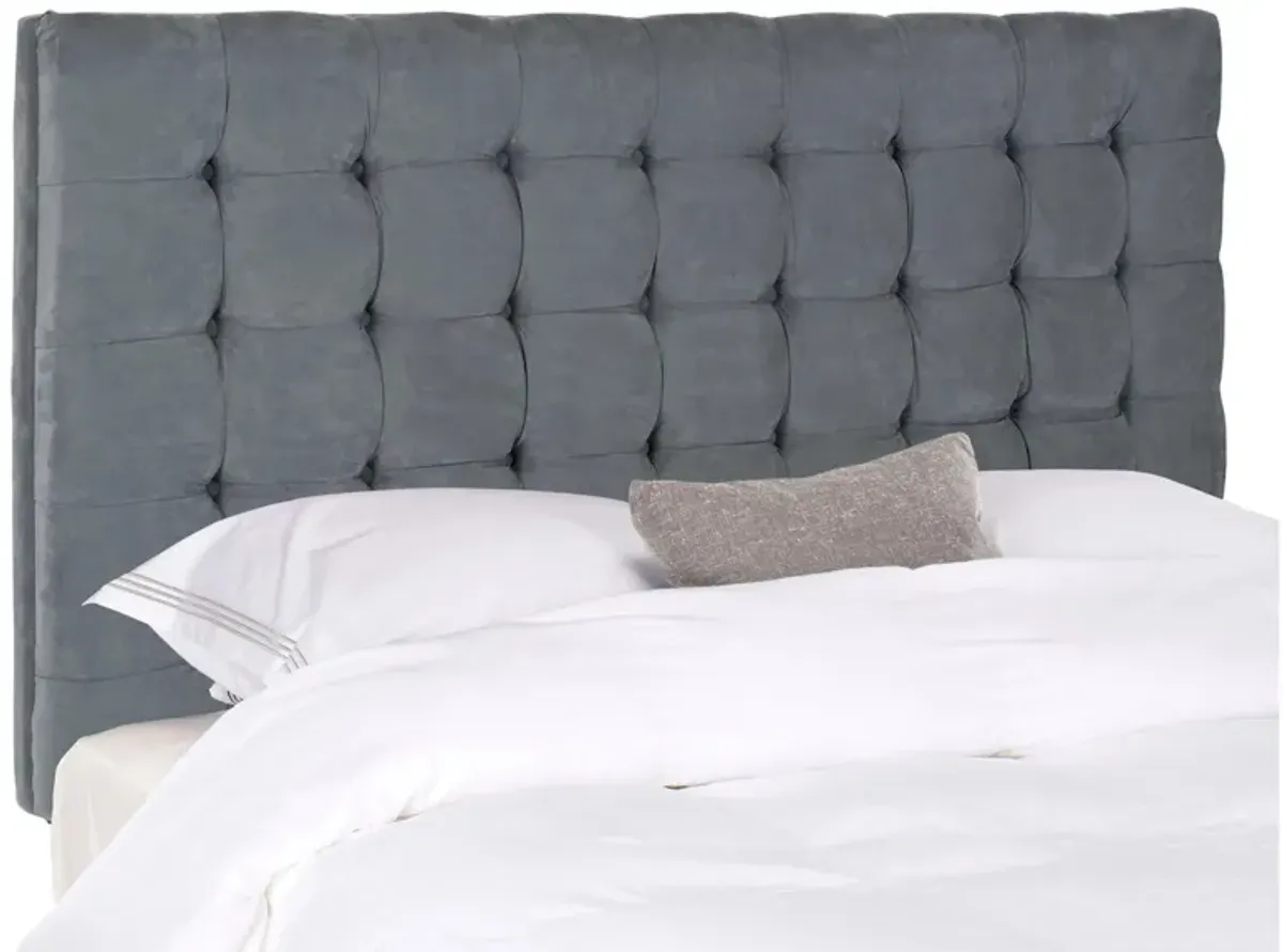 Lamar Tufted Upholstered Headboard in Gray by Safavieh