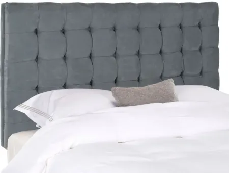 Lamar Tufted Upholstered Headboard in Gray by Safavieh