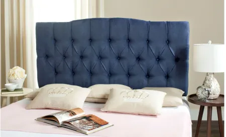 Axel Tufted Upholstered Headboard in Navy by Safavieh