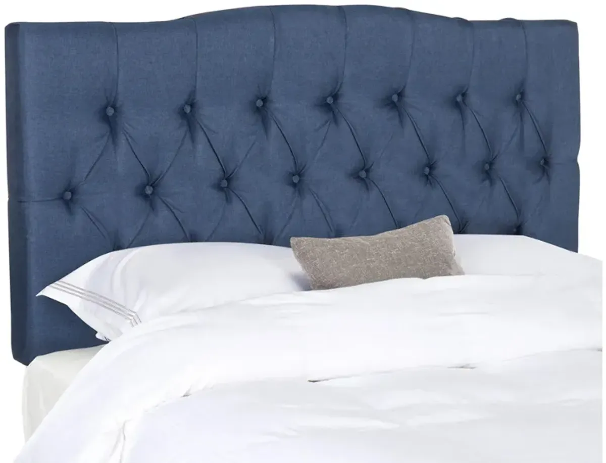 Axel Tufted Upholstered Headboard in Navy by Safavieh