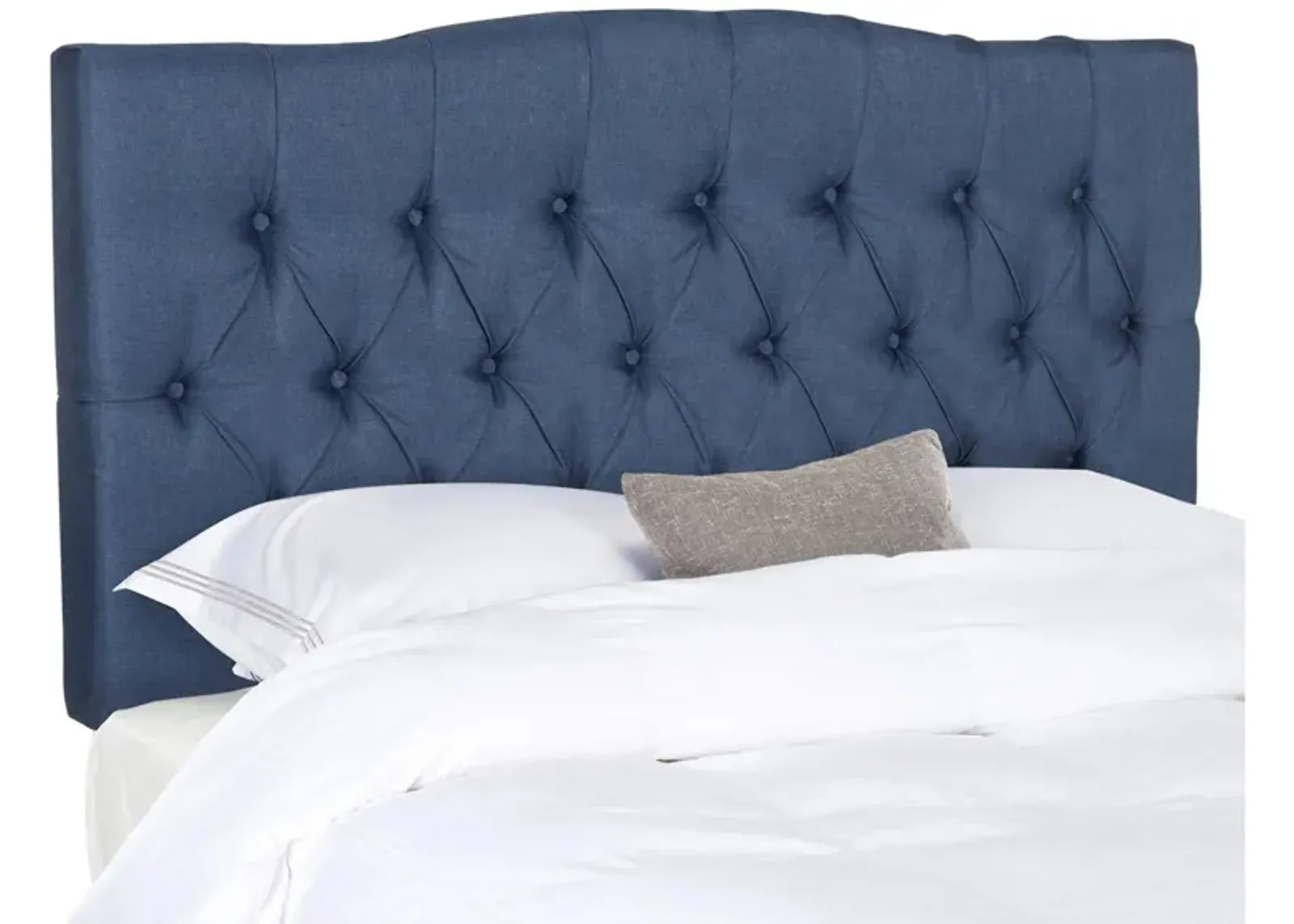 Axel Tufted Upholstered Headboard in Navy by Safavieh