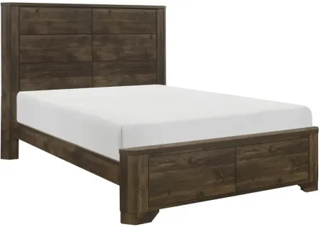 Corbin Panel Bed in Rustic Brown by Homelegance