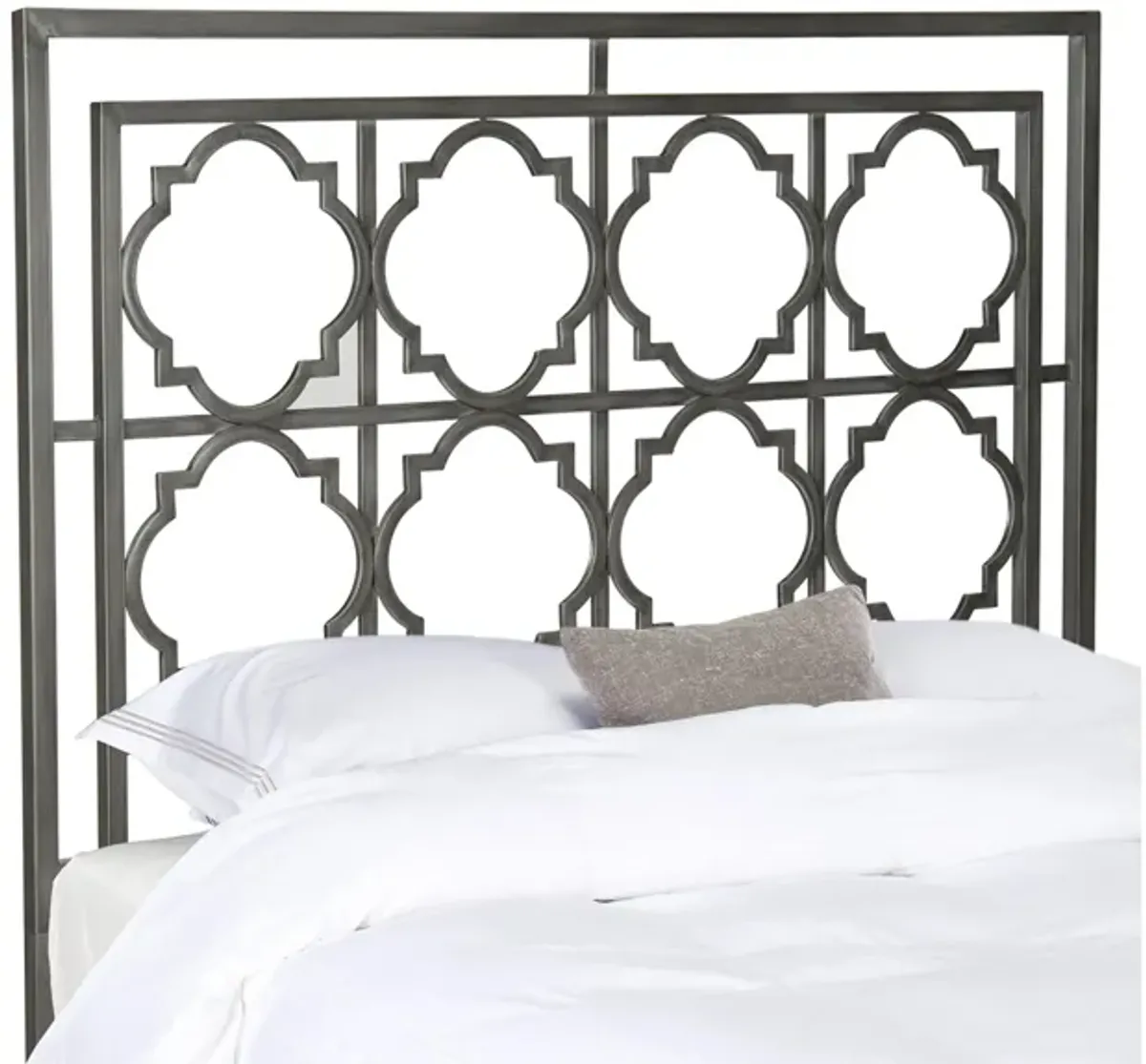 Silva Metal Headboard in Antique Iron by Safavieh