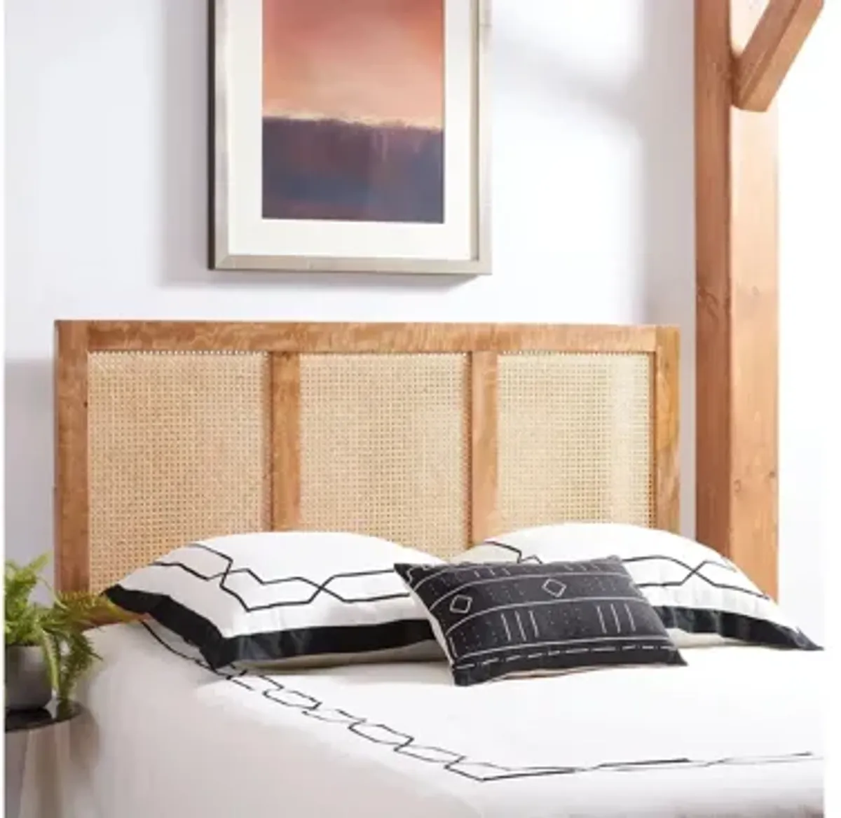 Vienna Cane Mounted Headboard