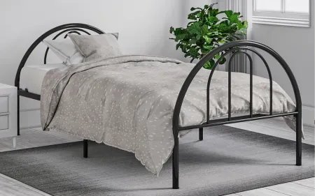 Brooklyn Metal Twin Bed in Black by BK Furniture